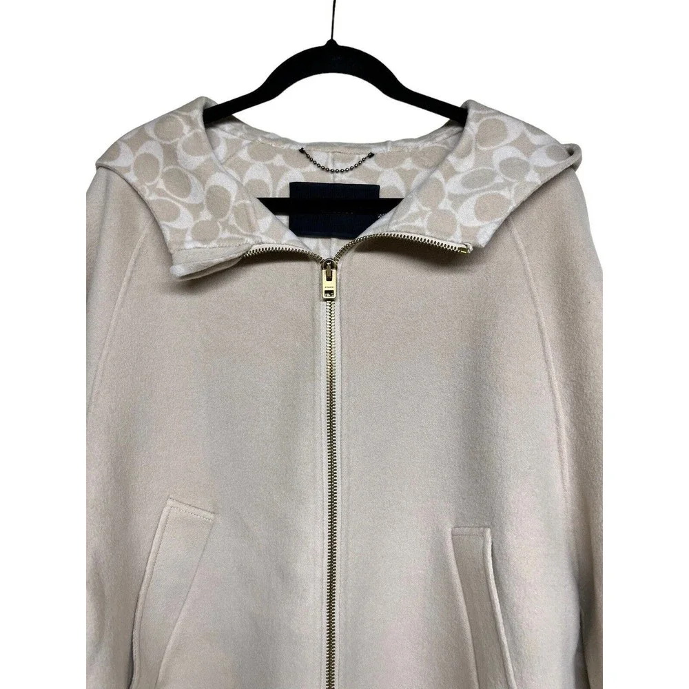 Coach Double Face Experimental Cape Oatmeal Women’s Size XS/S‎